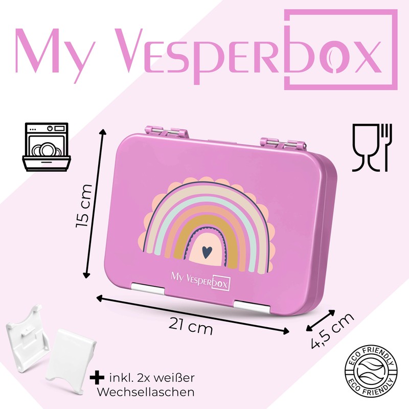My Vesperbox Bento Box Children's Lunch Box with 4 +