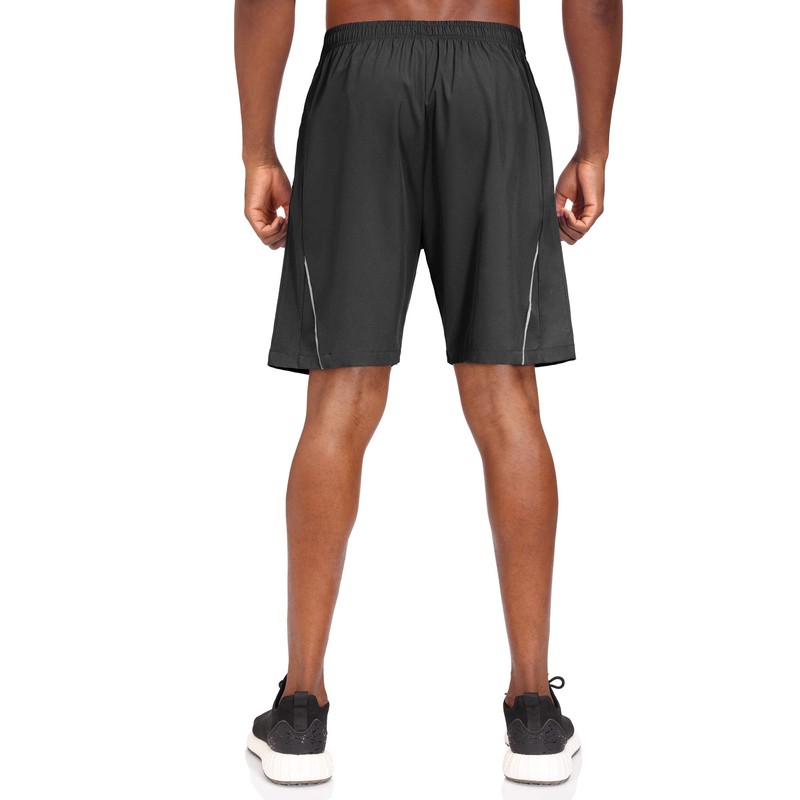 Men's Quick-Drying Sports Shorts with Zip Pockets, grey, xl