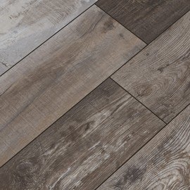 MSI McKenna XL 9 in. x 60 in. Luxury Vinyl Flooring, Rigid Core Planks, LVT Tile, Click Lock Floating Floor, Waterproof LVT, Wood Grain Finish, Windswept Gray Brown, 22.44 Square Feet