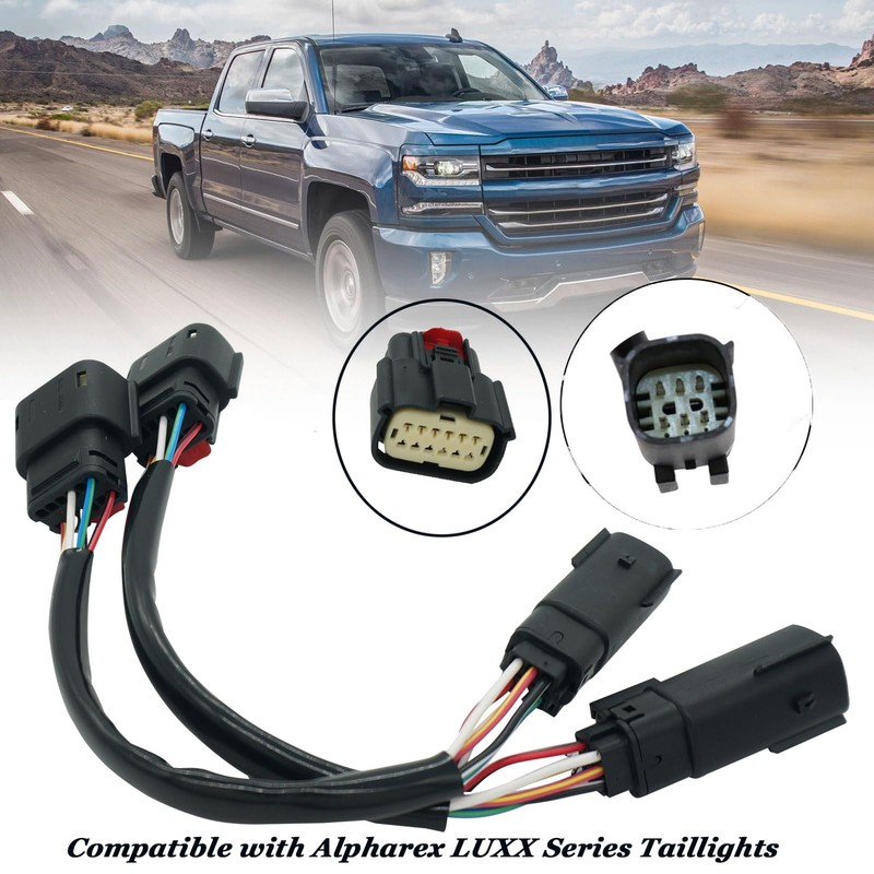 Micarun 2 Pcs Halogen to LED Tail Light Lamp Wiring