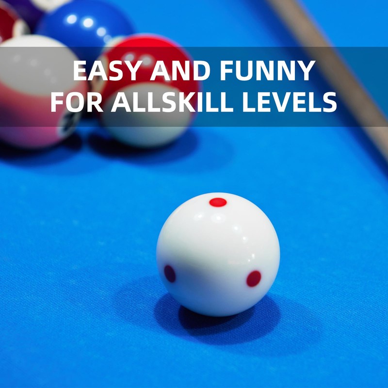HMQQ 2 1/4" Pool cue Ball with six red dots