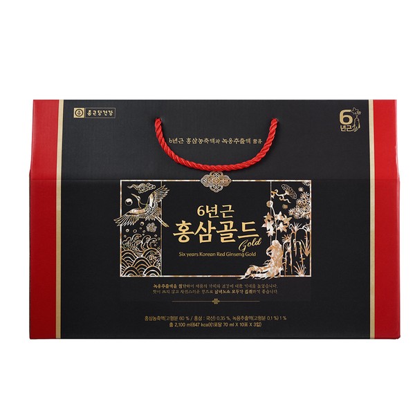 Chong Kun Dang 6-year-old red ginseng gold 70ml, 30 packets, 2 sets / 종근당 6년근 홍삼골드70ml 30포 2세트