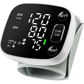 Oklar Blood Pressure Monitors for Home Use Rechargeable Wrist Digital BP Machine Cuff with LED Backlit Display, Voice Broadcast, 240 Memory Storage for 2 Users with Carrying Case