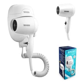 Secadora De Cabello Timco Hotelera Para Pared Empotrable Ideal Para Hotel Hs-1600 Color Blanco                                                        