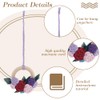 ACRNIGHEET 5PCS DIY Macrame Flower Wreath Kit, DIY Garland Making,