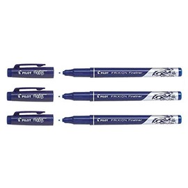 PILOT Frixion Erasable Fineliner Pens Pack of 3 Blue