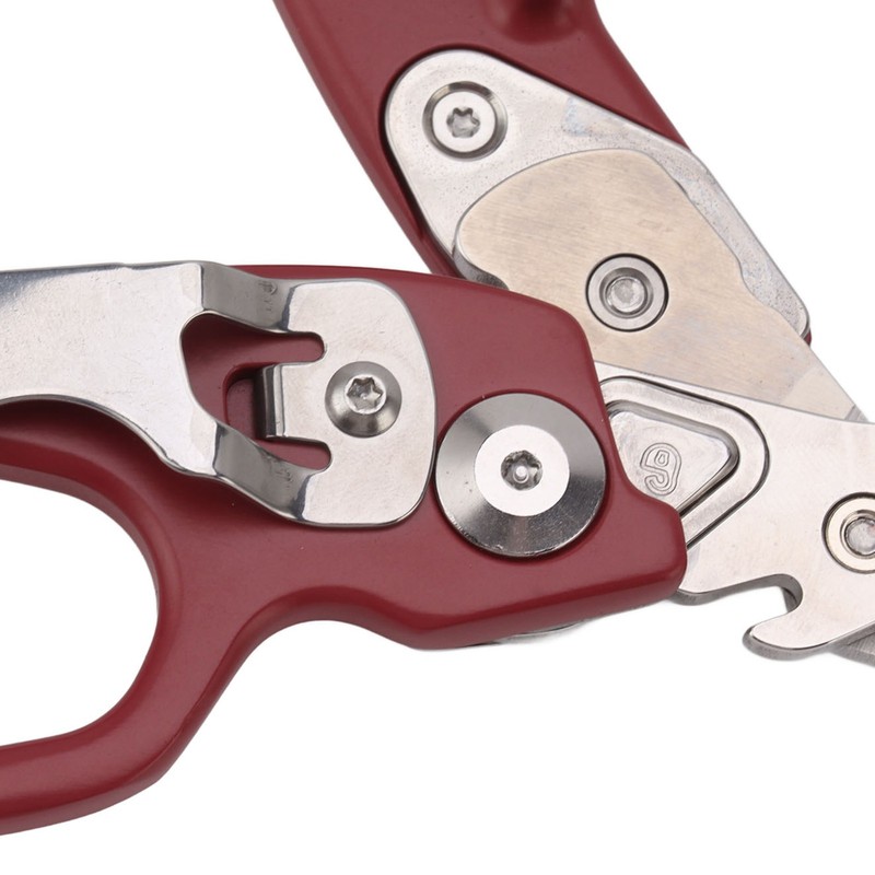 Emergency Response Shears Aluminum Alloy Multifunction Foldable Shears for Indoor