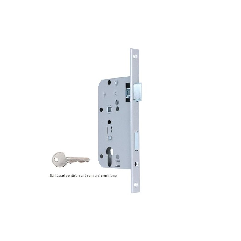 MS Beschläge Mortice Lock Square Edged 235 mm x 20