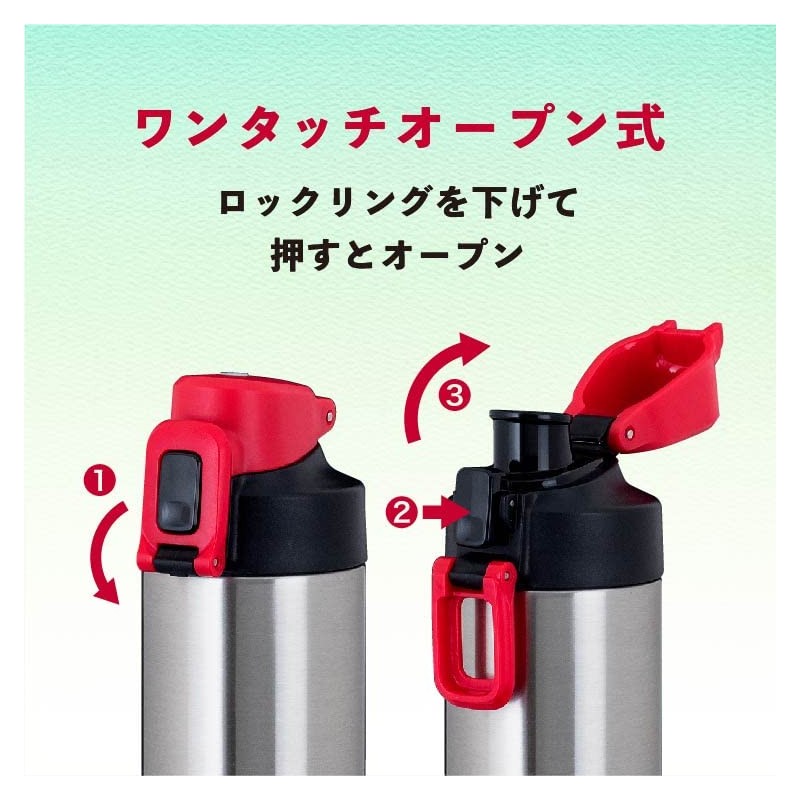 Atlas ADBT-601 Cold Insulated, Lightweight, One-Touch Direct Bottle, Shoulder Strap,