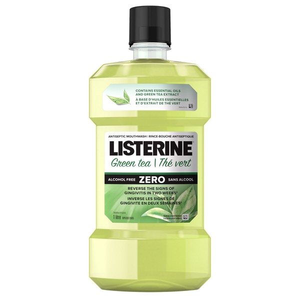 Listerine Green Tea Zero Antiseptic Mouthwash 1 L