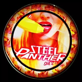 STEEL PANTHER FIVE KEYCHAINS ALBUM COVER COLLECTION AND CONCERT CHARMS