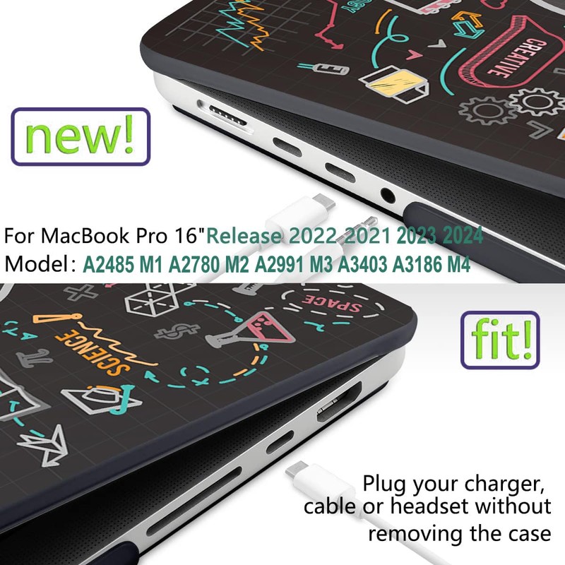 Compatible with MacBook Pro 16 inch Case 2021-2024 Release M4
