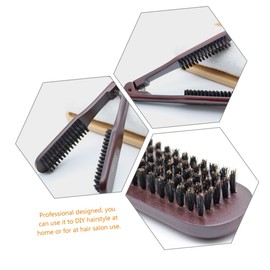 FOMIYES Clamp Hair Straightening Comb Anti-static Hair Styling Brush Portable Design for Home and Salon Use Durable and Easy to Store