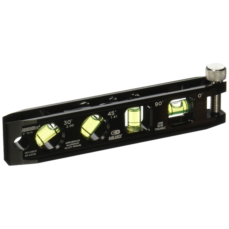 Johnson Level & Tool 1411-0600 Magnetic Billet Torpedo Level, 6",