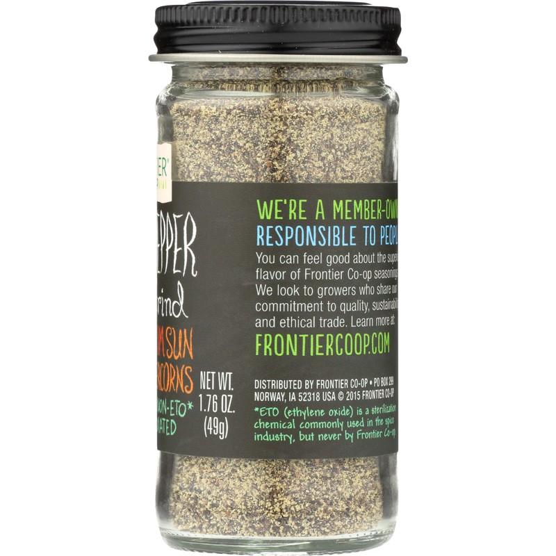 Frontier Herb Pepper - Black - Fine Grind - 1.76
