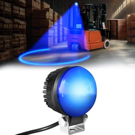 New Blue Arc LED Forklift Safety Light, 30W 12-110V, IP68 Waterproof, Arc-Shaped Warning Light for Pedestrian Safety Zones, Forklift Lights for Warehouse, Factory, Construction,Industry