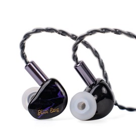 HIFIXAUDIO Kiwi Ears Cadenza in Ear Monitor, 10mm Beryllium Dynamic Driver IEM Earphones, HiFi Studio Wired Earbuds with 3D Printed Cavity, Detachable 2Pin 3.5mm IEM Cable for Audiophile (Purple)