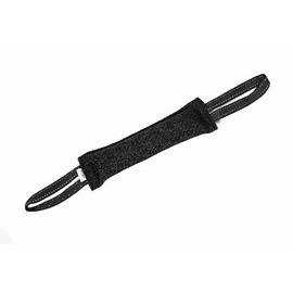 Freedom Dog Tug Toy |2- Handle | Tough & Durable Construction | Great for Training & Tug of War Toy, Rewarding, Behaviour Correction, by Angel Pet Supplies (Black)