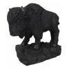 Large Southwestern Native American Bison Buffalo On Rock Rustic Statue