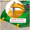 FUYEAR Tractor Bucket Protector,Ski Edge Protector,2pcs Yellow Heavy Duty Steel