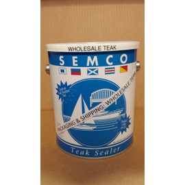 WholesaleTeak Semco Teak Sealer 1 Gallon Natural Sealant Protector -Natural Tone Color-Packaged & Shipped WHAXSMN