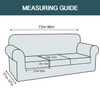 FantasDecor 4 Piece Sofa Cover Stretch Luxury Thick Velvet Sofa