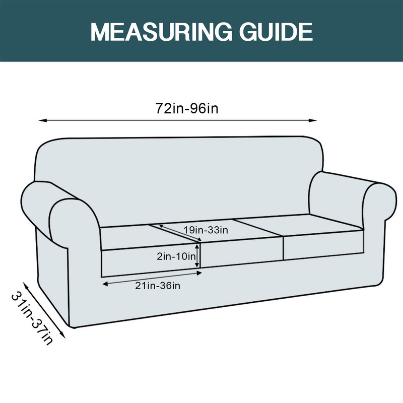 FantasDecor 4 Piece Sofa Cover Stretch Luxury Thick Velvet Sofa