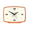 NEWGATE® Brooklyn Alarm Clock | Rectangular Retro Design | Pumpkin