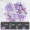 Rumyve 72PCS Binder Clips and Push Pins Set - Office