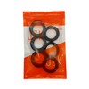 CCHAMP 6 x Lampshade Collar Ring Converter E14 Plastic Black,