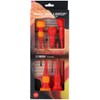 VESSEL Ball Grip VDE Screwdrivers (Insulated) Phillips/Flat, Set of 5