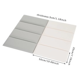 8 Pack Wall Panels, Self-Adhesive Wall Panel, Anti-collision Wall Padding 30mm