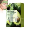 Avocado Bubble Facial Mask, Complex Acid Avocado Cleansing Facial Bubble Mask, Blackhead Remover Bubbles Clay Masks, with Niacinamide, Salicylic Acid&Centella Asiatica, Pores Minimize (1box)