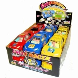Kidsmania Sweet Racer Pull Back Action Candy Filled Cars, 12 ct