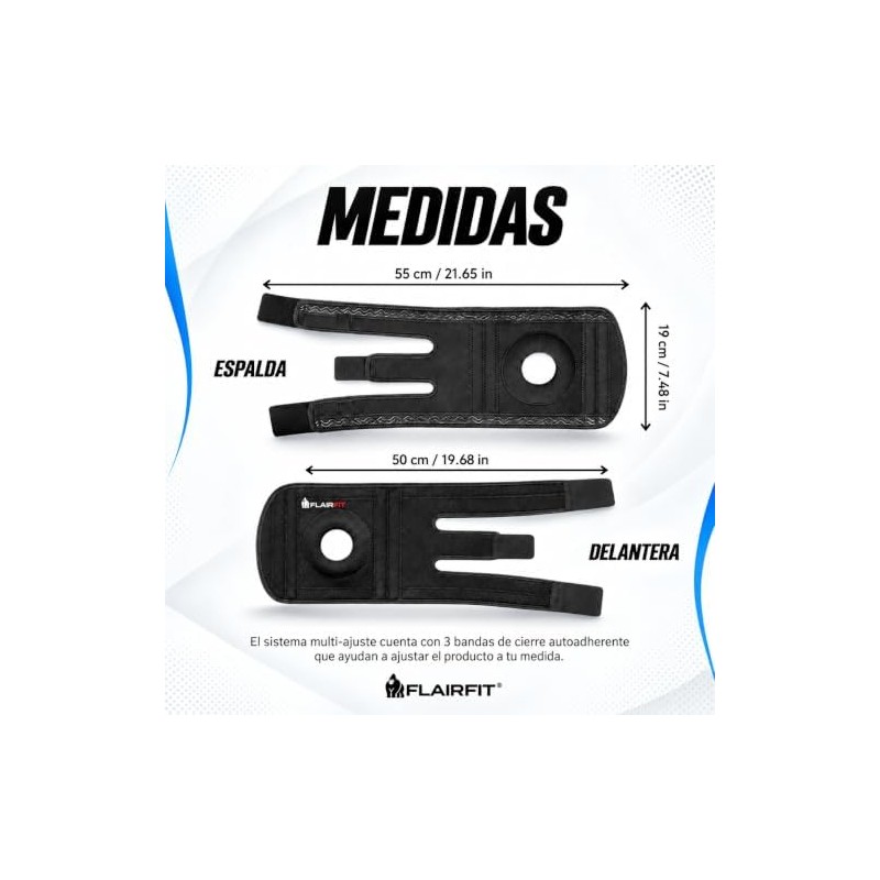 Rodillera de Compresión, Negro, Mediana