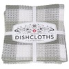 Now Designs Check Dishcloth Set, London Gray