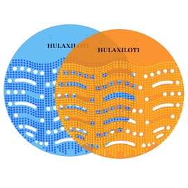 Urinal Screens 36 Pack, Urinal Screen Deodorizer Anti-splash Anti-clogging, for Public Restrooms, Bathrooms, Restaurants, Offices, Schools, 18 Pack Blue & 18 Pack Orange