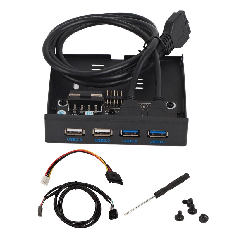 3.5 Inch Front Panel USB3.0 Hub High Speed 4 Port