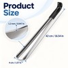 2pc Long Handle Stainless Steel Shoe Horn for Easy Shoe