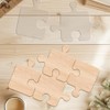 INFUNLY 2pcs Jigsaw Acrylic Router Templates Puzzle Shape Clear Angled