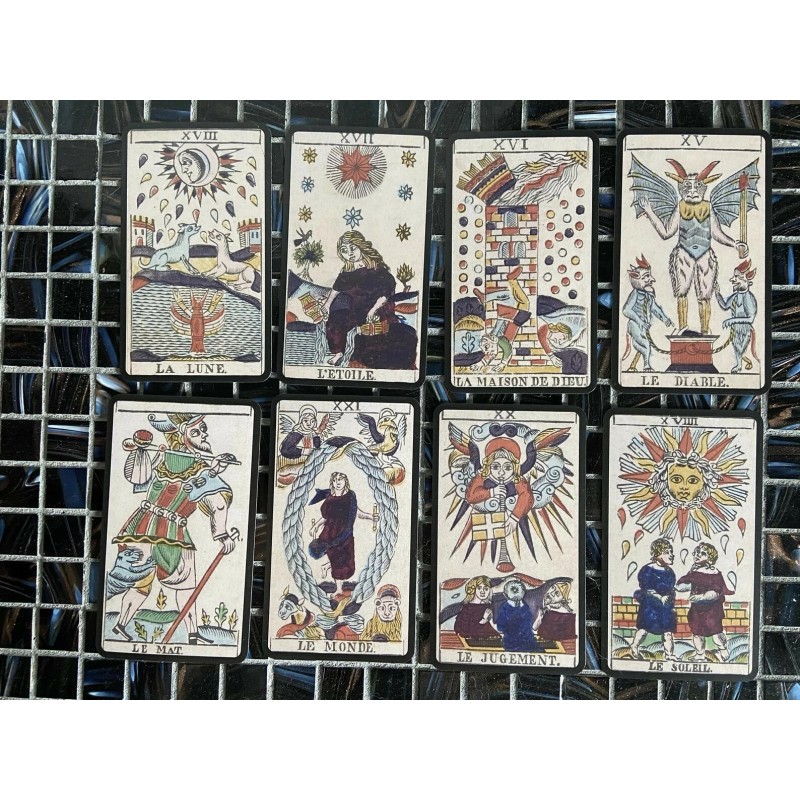 Tarot de Marseille, first printed c. 1840, Full 78 Gassman