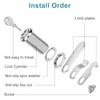 Pertinel Cam Locks Cabinet Locks Keyed Alike, 1-3/8'' (Length) Cylinder