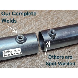 4pcs 3/4" 3 Way Flat Corner Canopy Fitting Batting Cage Fitting - Fits 3/4" EMT Pipe that has an outer diameter of 15/16"