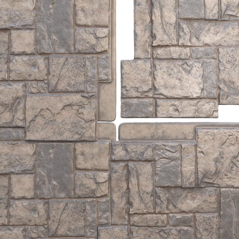 EverStone Castle Rock Faux Stone Panel, 49"W x 24 1/2"H