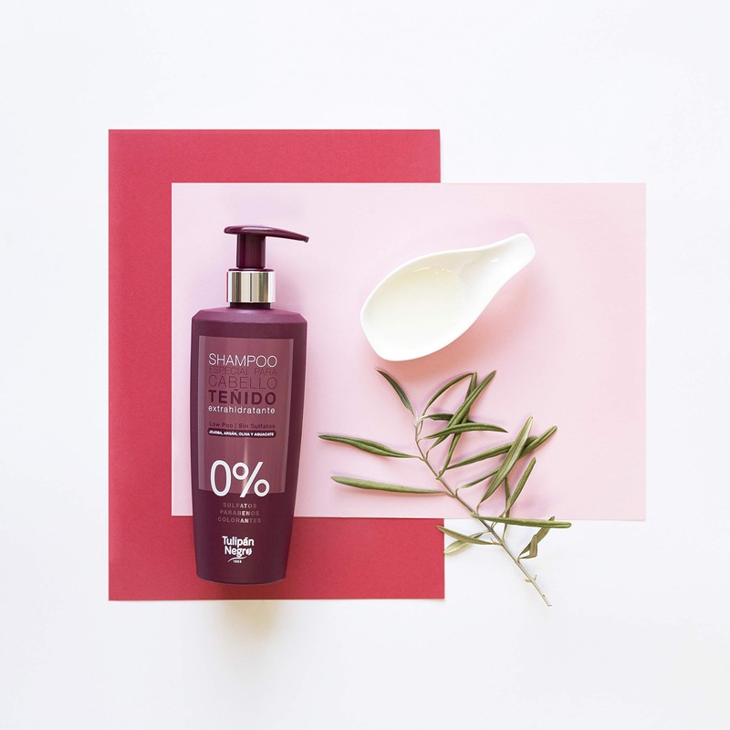 Tulipan Black Coloured Hair Shampoo Sulfate and Parabens Extractor-Ratant 500