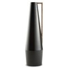 Signature Design by Ashley Pouderbell Large Contemporary Metal Vase, Black