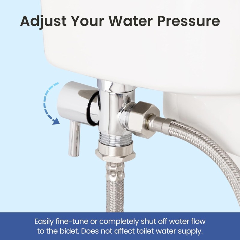LUXE Bidet 7/8" x 7/8" x 1/2" Shut-Off Valve T-Adapter
