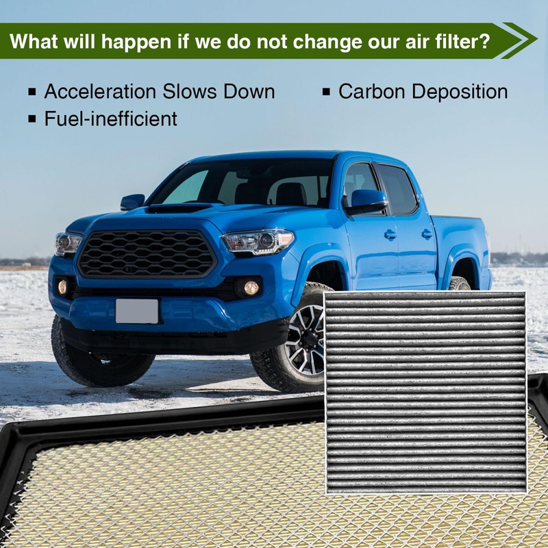 17801-0P100 Engine Air Filter and 87139-YZZ09 Cabin Air Filter (w/Activated