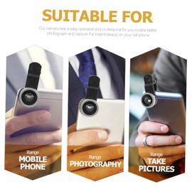 ULTECHNOVO Macro Lens Cell Phone Camera Lens Super Wide Angle Lens Clip on Lens Smartphone Phones Fisheye Lens Fish Eye Lense for Phone 11 Phone Camera Lenses Camera Lens Portable