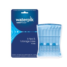 Waterpik conveniente higiénico resistente estuche de almacenamiento para puntas de repuesto, 6 unidades